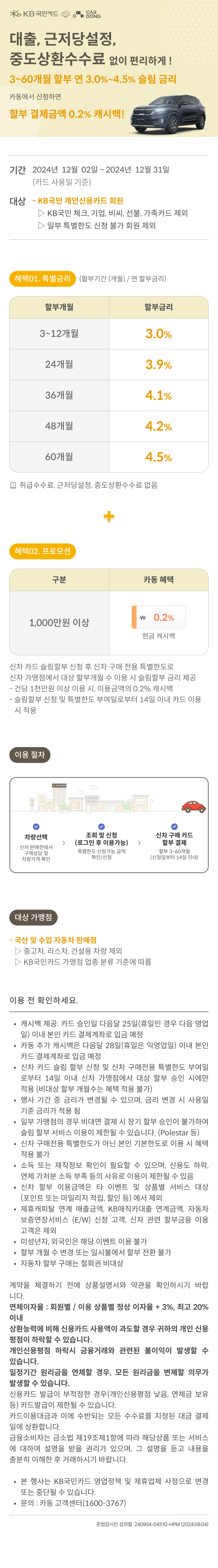 국민카드 카드할부